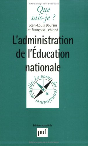 L'administration de l'Education nationale
