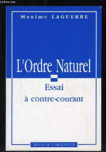 l'ordre naturel essai à conte-courant