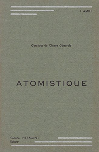 atomistique - certificat de chimie générale