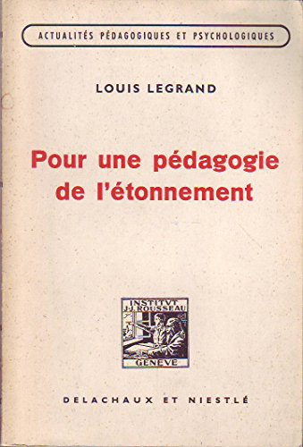 pour une pédagogie de l'étonnement